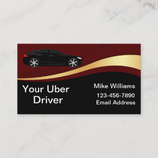 Cool Uber Driver Unique Automotive Visitekaartje