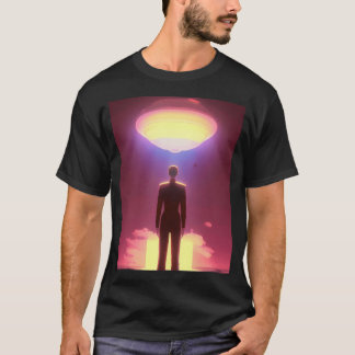 Cool Ufo Art. Colorful Vibrant Alien Art. T-shirt