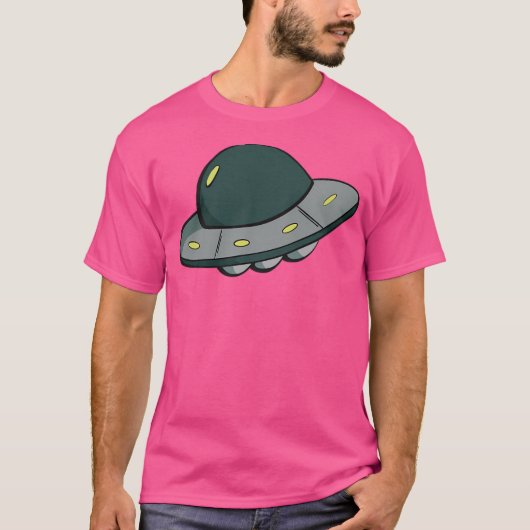 Cool UFO Design T-shirt (Voorkant)
