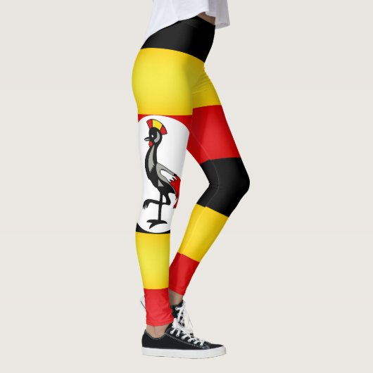 Cool Uganda Flag Mode Leggings (Rechts)