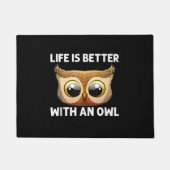 Cool Uil Art voor Mannen Vrouwen Nachtelijke Vogel Deurmat (Voorkant)