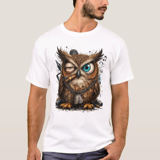 Cool Uil Streetwear T-Shirt – Stedelijk Stijl Desi