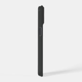 Cool Uitziende Naam & Monogram | Donkergrijs iPhone 15 Case (Rechterkant)