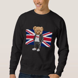 Cool UK Teddybeer Illustratie Nieuwigheid Grafisch Trui