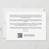 Cool Ultra Modern Trendy Black and White Photo  Save The Date (Achterkant)