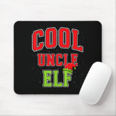 Cool Uncle Elf Christmas Family Matching Group Xma Muismat (Met muis)