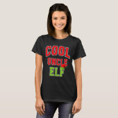 Cool Uncle Elf Christmas Family Matching Group Xma T-shirt (Voorkant volledig)