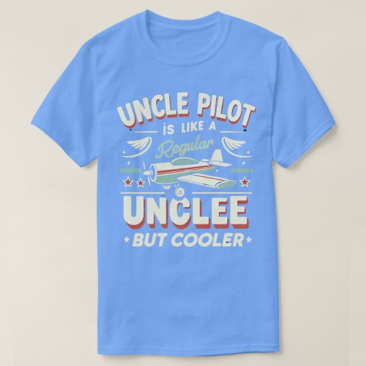 Cool Uncle Pilot stijgt boven de rest uit T-shirt (Design voorkant)