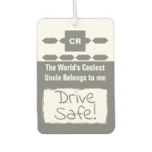 Cool Uncle voeg fotostation veilig grijs toe Luchtverfrisser (Voorkant)