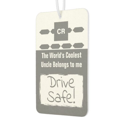 Cool Uncle voeg fotostation veilig grijs toe Luchtverfrisser (Links)