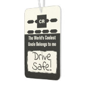 Cool Uncle voegt foto drive veilig zwart toe Luchtverfrisser (Links)