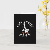 Cool Uncles Club Beste Uncle Ooit Grappige Gekke G Kaart (Gele Bloem)