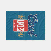 Cool Uncles Club For New Uncle Father's Day Uncle  Fleece Deken (Voorkant (Horizontaal))