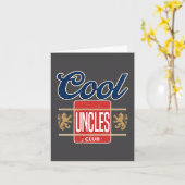 Cool Uncles Club For New Uncle Father's Day Uncle Kaart (Gele Bloem)