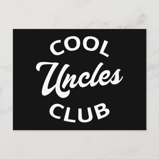 Cool Uncles Club I Briefkaart (Voorkant)