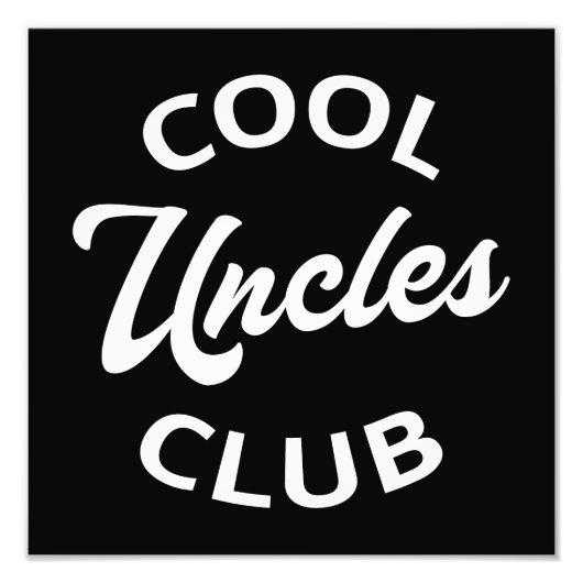 Cool Uncles Club I Foto Afdruk (Voorkant)