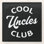 Cool Uncles Club I Glazen Onderzetter (Voorkant)