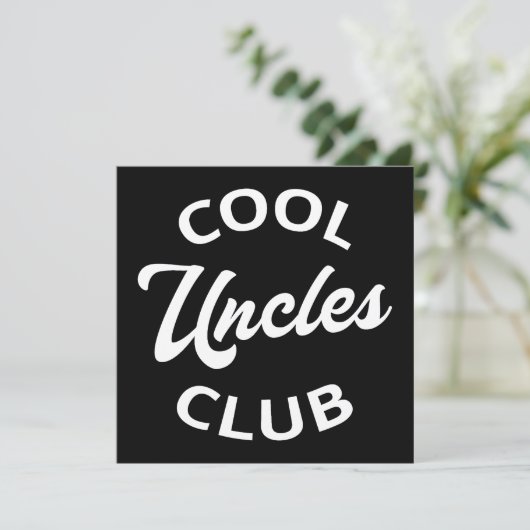 Cool Uncles Club I Kaart (Staand voorkant)