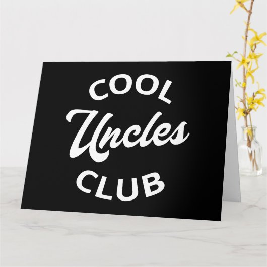 Cool Uncles Club I Kaart (Gele Bloem)