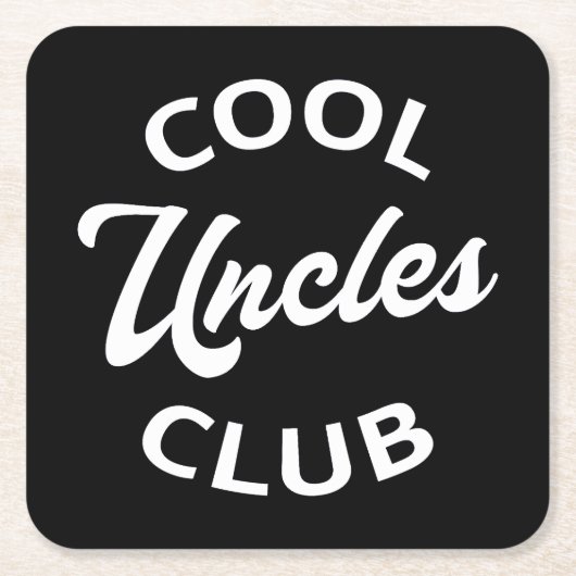Cool Uncles Club I Kartonnen Onderzetters (Voorkant)