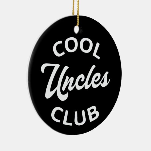Cool Uncles Club I Keramisch Ornament (Rechts)