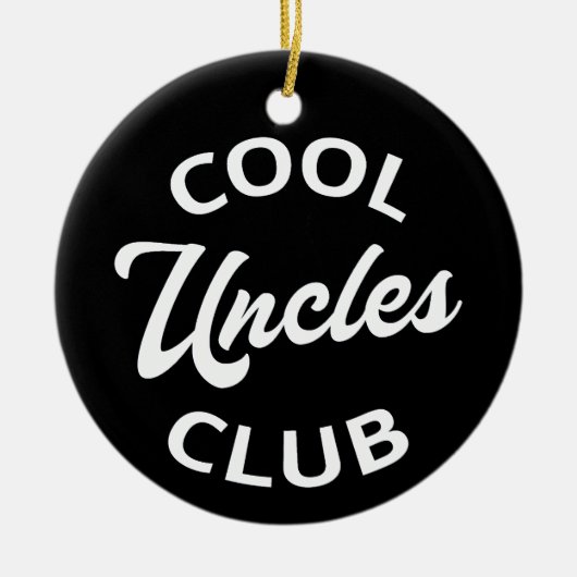 Cool Uncles Club I Keramisch Ornament (Voorkant)