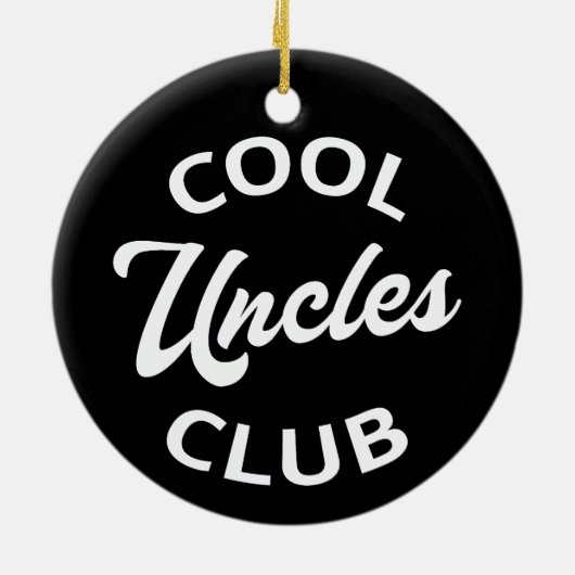 Cool Uncles Club I Keramisch Ornament (Achterkant)