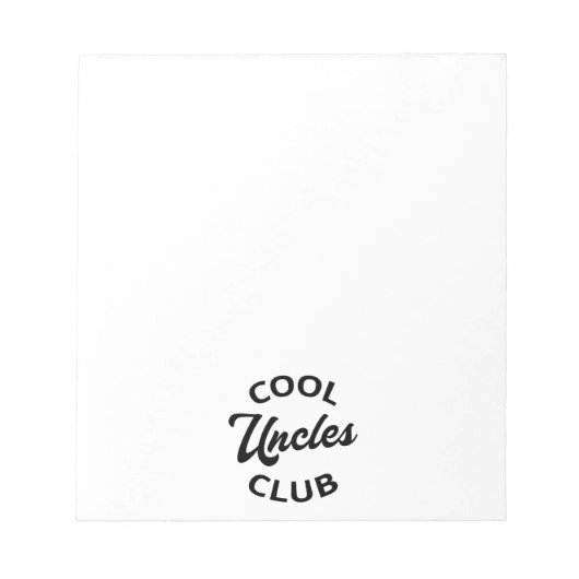 Cool Uncles Club I Notitieblok (Voorkant)