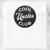 Cool Uncles Club I Ronde Sticker (Tas)