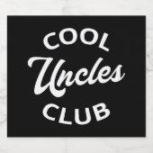 Cool Uncles Club I Sparkling Wijnetiket (Enkel label)