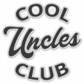 Cool Uncles Club I Sticker (Voorkant)