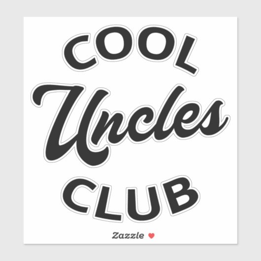 Cool Uncles Club I Sticker (Vel)