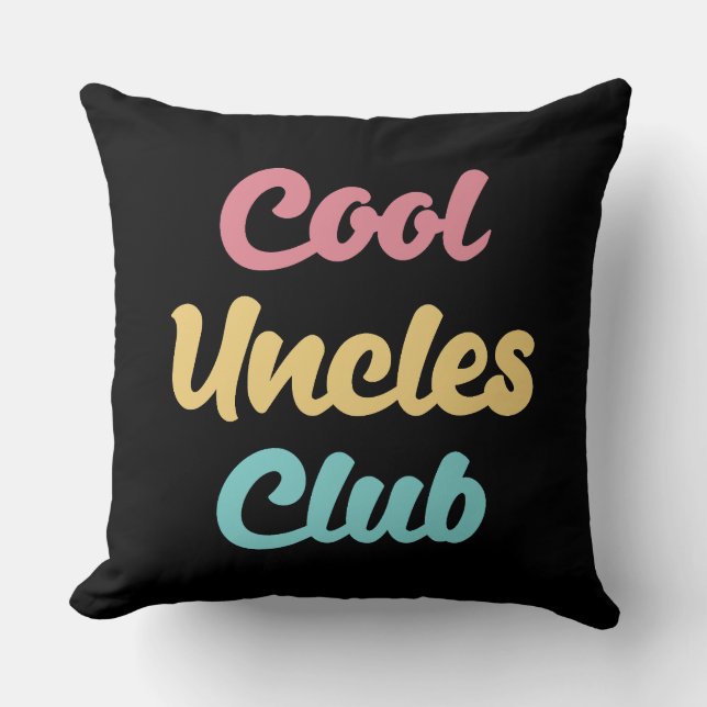 Cool Uncles Club II Kussen (Voorkant)
