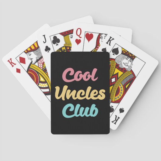 Cool Uncles Club II Pokerkaarten (Achterkant)