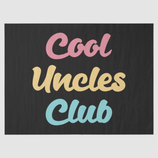 Cool Uncles Club II Tissuepapier (Voorkant)