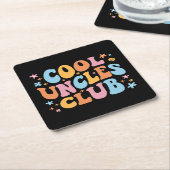 Cool Uncles Club III Kartonnen Onderzetters (Schuin)