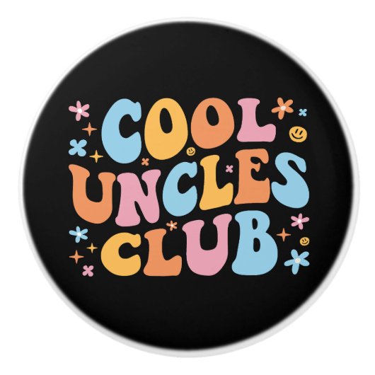 Cool Uncles Club III Keramische Knop (Voorkant)