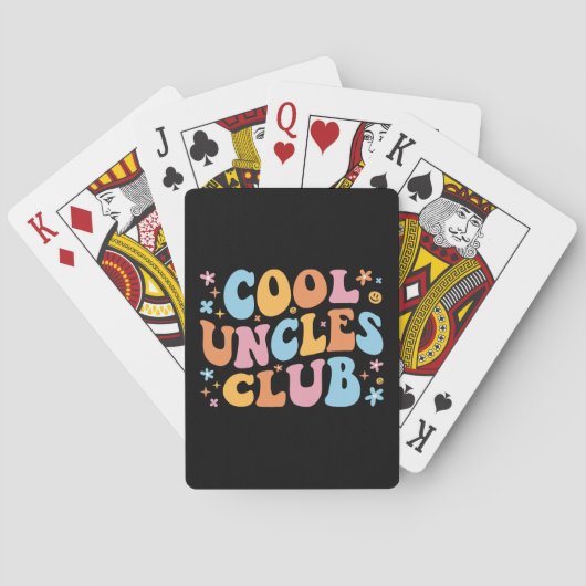 Cool Uncles Club III Pokerkaarten (Achterkant)