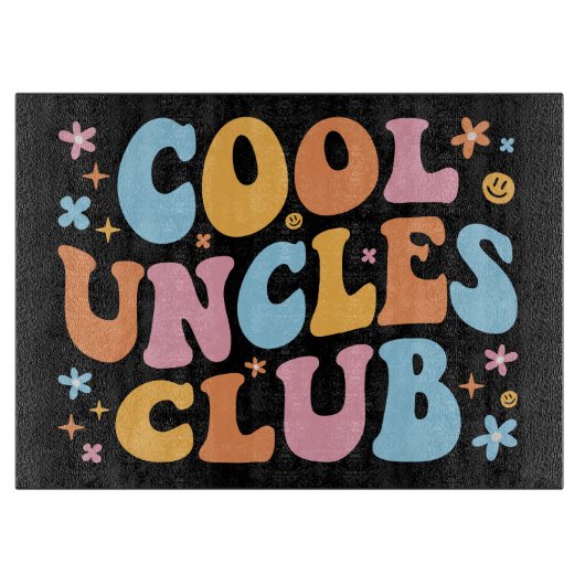 Cool Uncles Club III Snijplank (Voorkant)