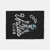 Cool Uncles Club Shirt Funny Skeleton Men Uncle  Fleece Deken (Voorkant (Horizontaal))