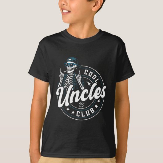 Cool Uncles Club Shirt Funny Skeleton Uncle Men  (Voorkant)