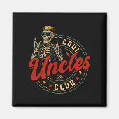 Cool Uncles Club Shirt Funny Skeleton Uncle Men Fa Magneet (Voorkant)