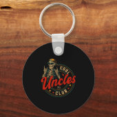 Cool Uncles Club Shirt Funny Skeleton Uncle Men Fa Sleutelhanger (Voorkant)