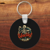 Cool Uncles Club Shirt Uncle Skeleton Men Fathers  Sleutelhanger (Voorkant)