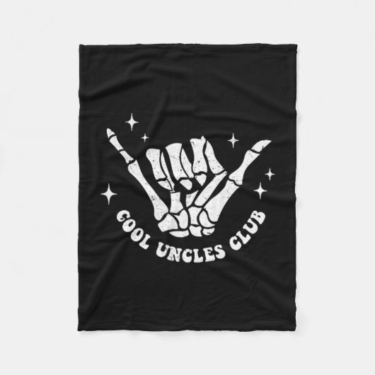 Cool Uncles Club Uncle Cke Birthday Father's Day Fleece Deken (Voorkant)