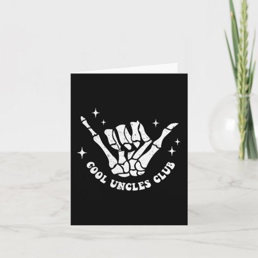 Cool Uncles Club Uncle Cke Birthday Father's Day  Kaart (Voorkant)