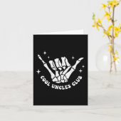 Cool Uncles Club Uncle Cke Birthday Father's Day  Kaart (Gele Bloem)