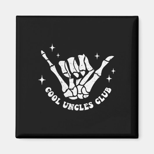 Cool Uncles Club Uncle Cke Birthday Father's Day  Magneet (Voorkant)