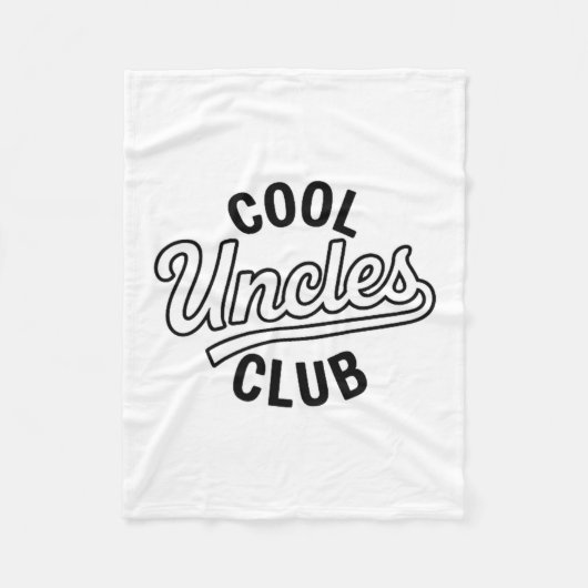 Cool Uncles Club Uncle Ever Funny Cket Fathers Day Fleece Deken (Voorkant)