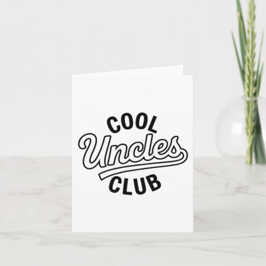 Cool Uncles Club Uncle Ever Funny Cket Fathers Day Kaart (Voorkant)